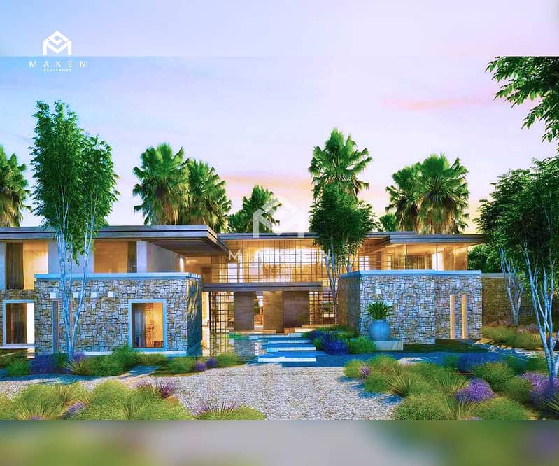 Owns a villa inside a nature reserve on The Emirates coast with a 3% contract payment and installment up to 6,5 years