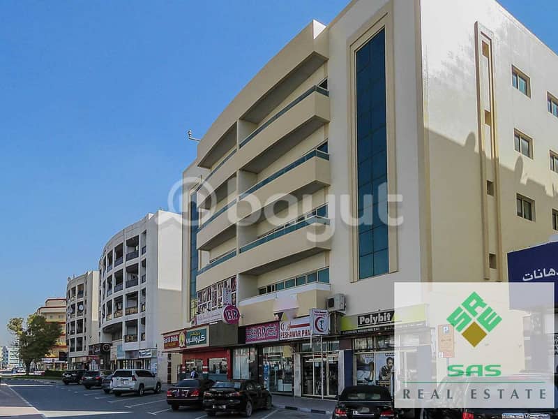 COMMERCIAL OFFICE (1602 Sq. ft) 3-BHK, Covered  Free Parking, Central A/c. LPG , in Damascus Street at Al Qusais Ind-2