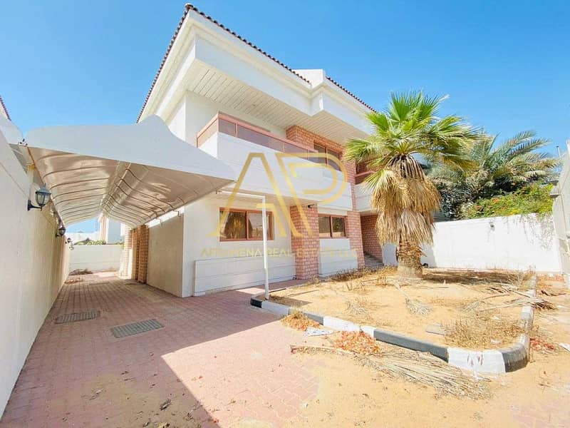 3 LARGE 4 BEDS VILLA INFRON OF LAMER | 12 CHEQUE | 1 MONTH FREE + MAIDS ROOM