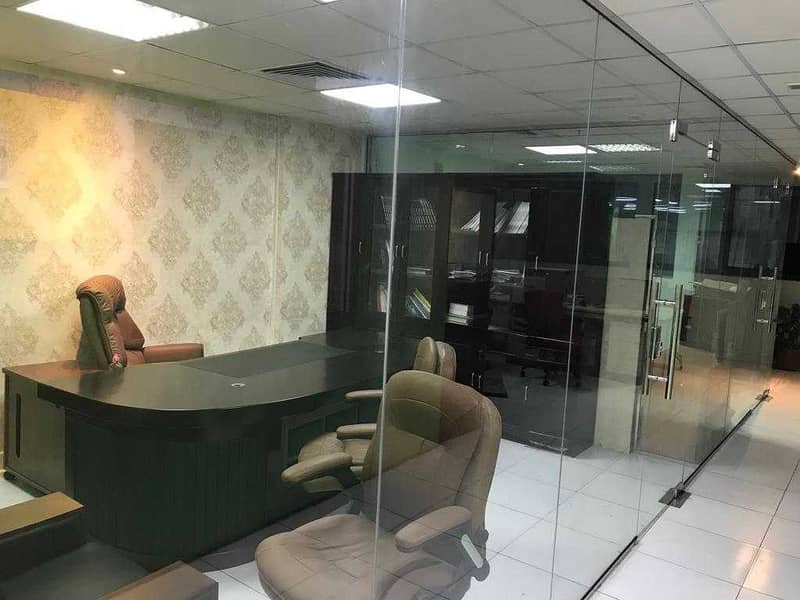 HUGE SIZE / WITH PARTATION AND FURNTURE / AED 35,000/- HUGE SIZE / WITH PARTATION AND FURNTURE / AED 35,000/-