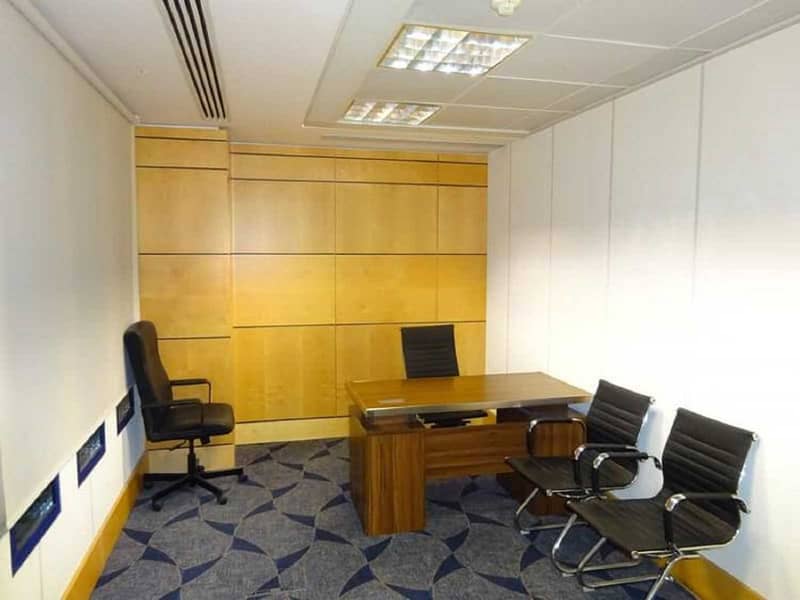 AFFORDABLE-FURNISHED OFFICE AVAILABLE FOR RENT/ FREE INTERNET, DEWA, CHILLER