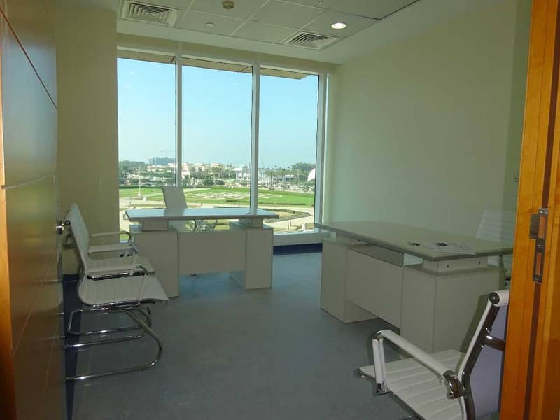 AL HUDAIBA- IDEAL OFFICE SPACE AVAILABLE FOR LEASE BRAND NEW WITH SPECIAL PRICE TO OFFER