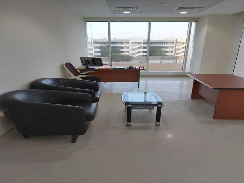 NO COMMISSION DIRECT TO LANDLORD- SEPARATE FITTED OFFICE FOR LEASE, FREE DEWA, WIFI, CHILLER