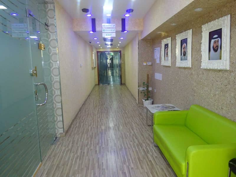 VACANT FULLY FITTED OFFICES FOR LEASE WITH YEARLY EJARI NO COMMISSION, FREE DEWA AND INTERNET