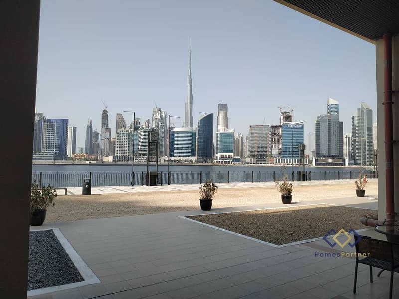Retail Space On Prime Location in Business bay - Full Burj Khalifa & canal view