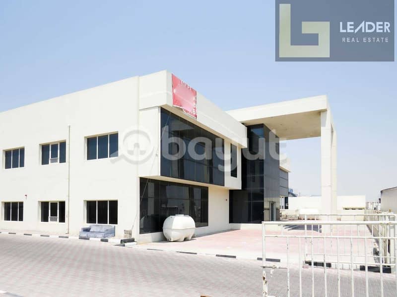 2 Office Building With Warehouse l Power 350 Kw l  35000 sq ft l @20 aed Sq ft