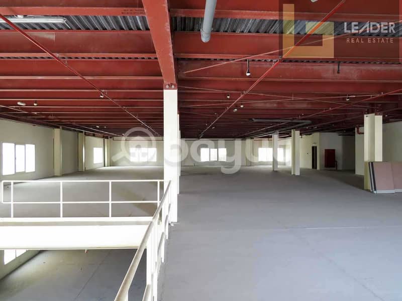 11 Office Building With Warehouse l Power 350 Kw l  35000 sq ft l @20 aed Sq ft
