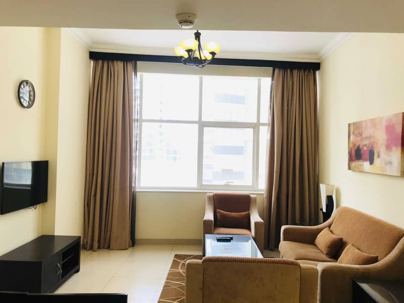 Fully furnished 2BR apartment behind mall of emirates