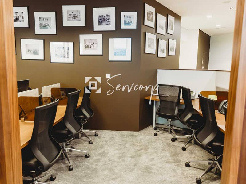 4 Coworking Space with Estidama in Emirates Towers