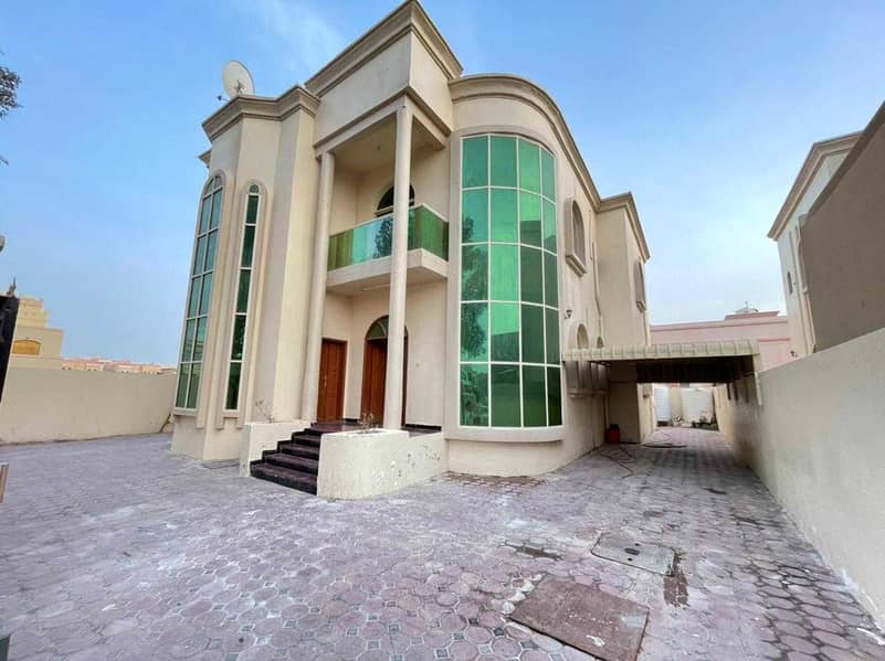 Amazing Offer 5-Bedroom Villa just 60k 5000 sqft ,5 master rooms and 2 kitchen for rent in Al Mowaihat Ajman.