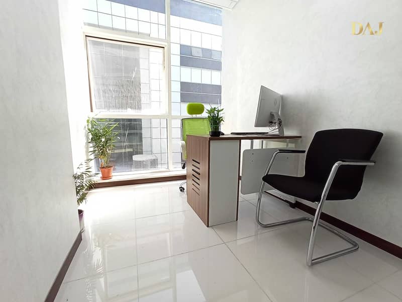 2 Furnished Office for rent | Free Internet and DEWA | 0% Commission