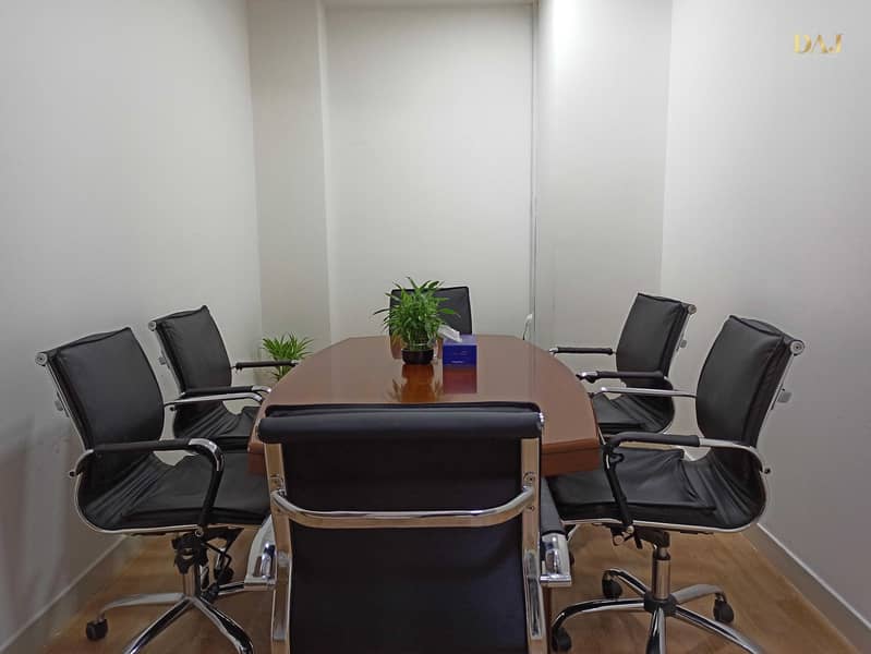4 Furnished Office for rent | Free Internet and DEWA | 0% Commission