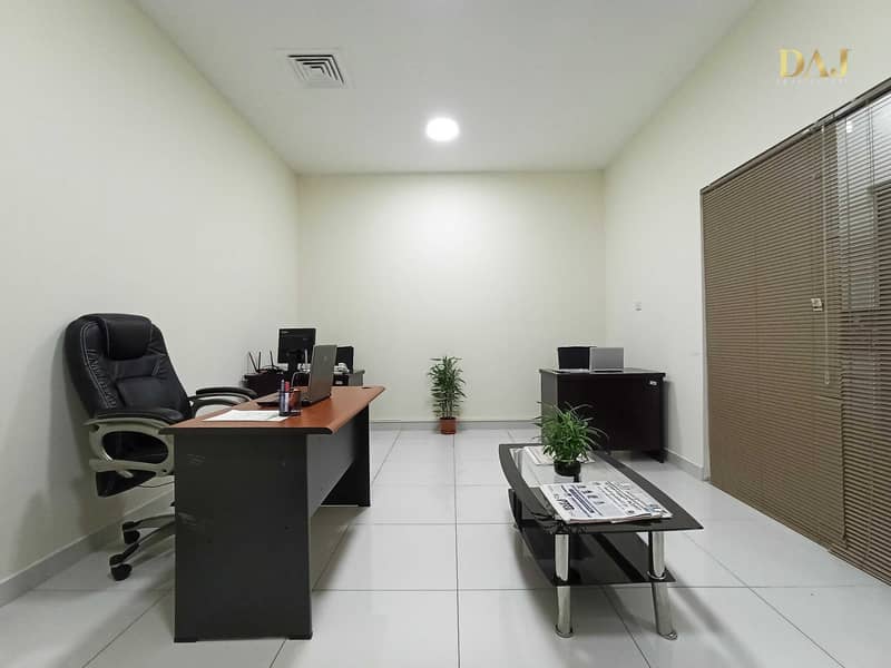 8 Furnished Office for rent | Free Internet and DEWA | 0% Commission