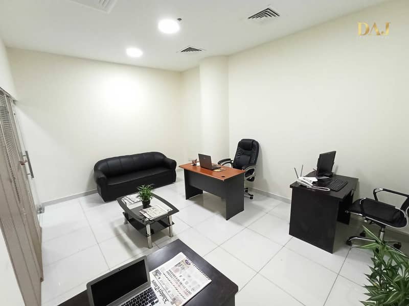 9 Furnished Office for rent | Free Internet and DEWA | 0% Commission