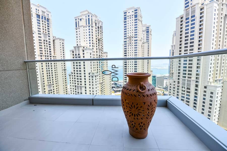 7 Genuine Listing! Including Chiller Fees |2BR Marina Promenade Paloma Tower with Stunning Marina View |Newly Refurbished