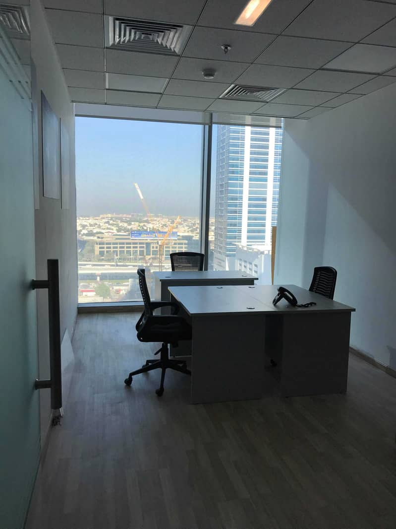 FURNISHED OFFICES FOR RENT IN BUSINESS BAY IN VERY GOOD PRICE