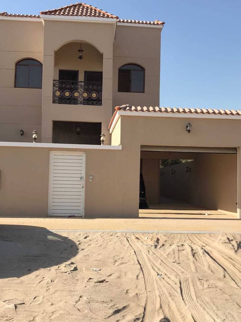 Villa for sale with electricity, water and  conditioners, behind mosque, Ajman, Al Rawda