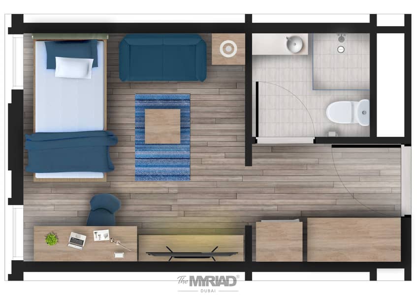 3 Student Accommodation | Studio Room - Female Block | The Myriad Dubai