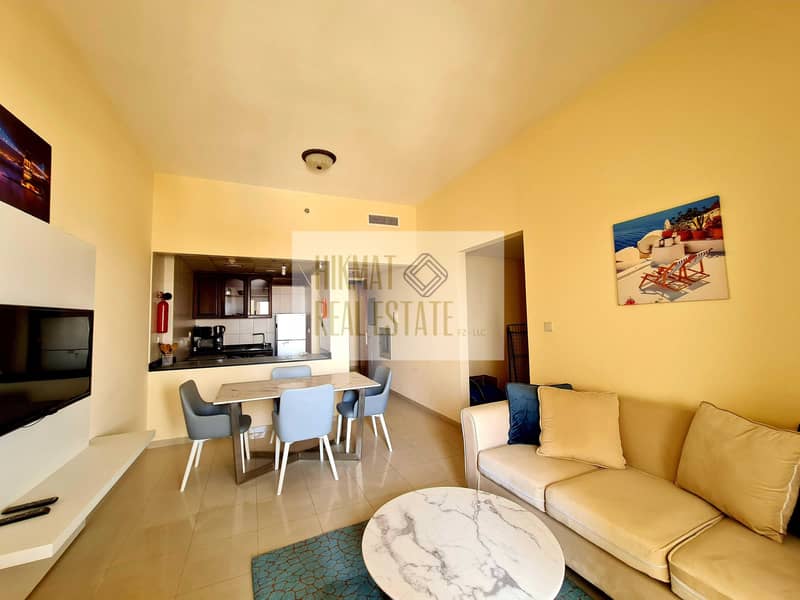 2 Elegant Huge Fully Furnished Golf & Lagoon View 1 BHK