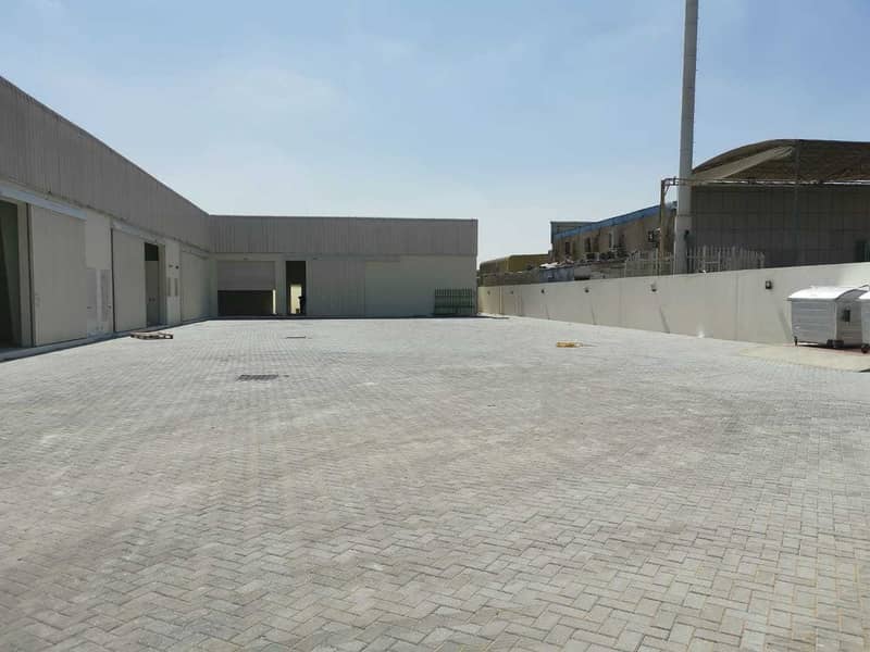 Brand new 6 warehouse portion with 8000 sq ft full interlocked open land best for cargo,food stuffs, shipping company