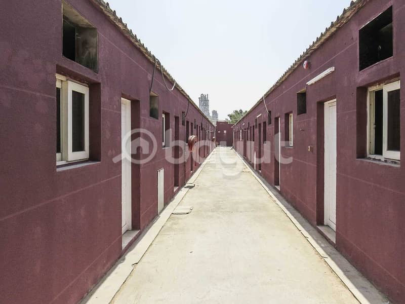 52 room labor camp for rent , 1 month free , al Sajaa Sharjah