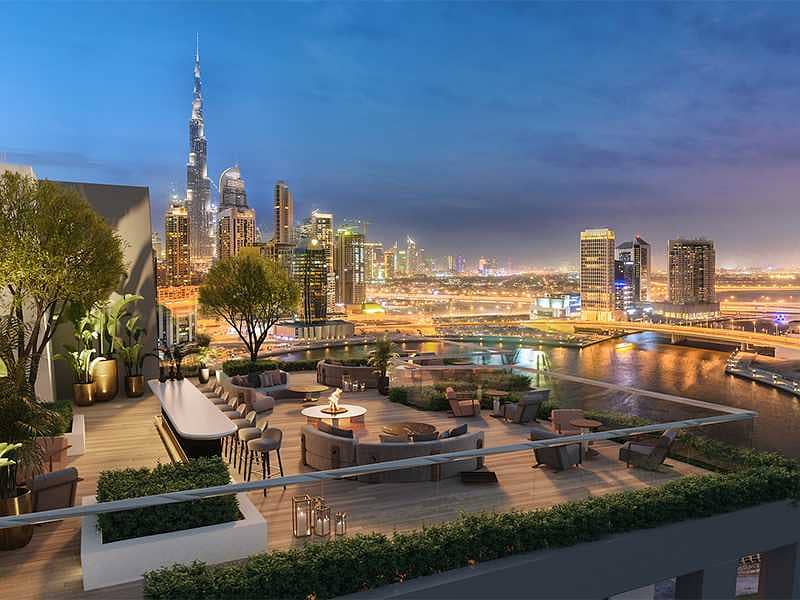 10 Rooftop Views of Dubai Canal and Dubai Skyline