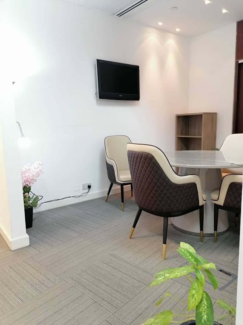 7 Independent fully furnished smart office-linked with Mall and Metro