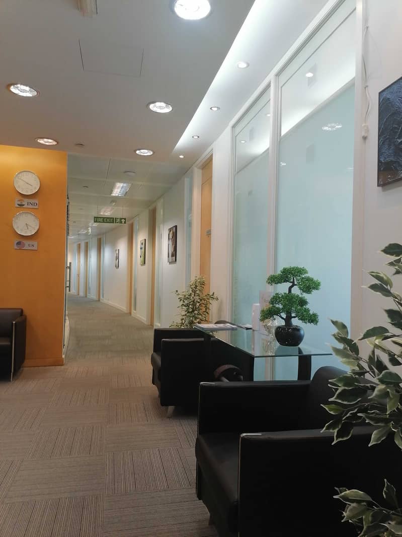 8 Independent fully furnished smart office-linked with Mall and Metro