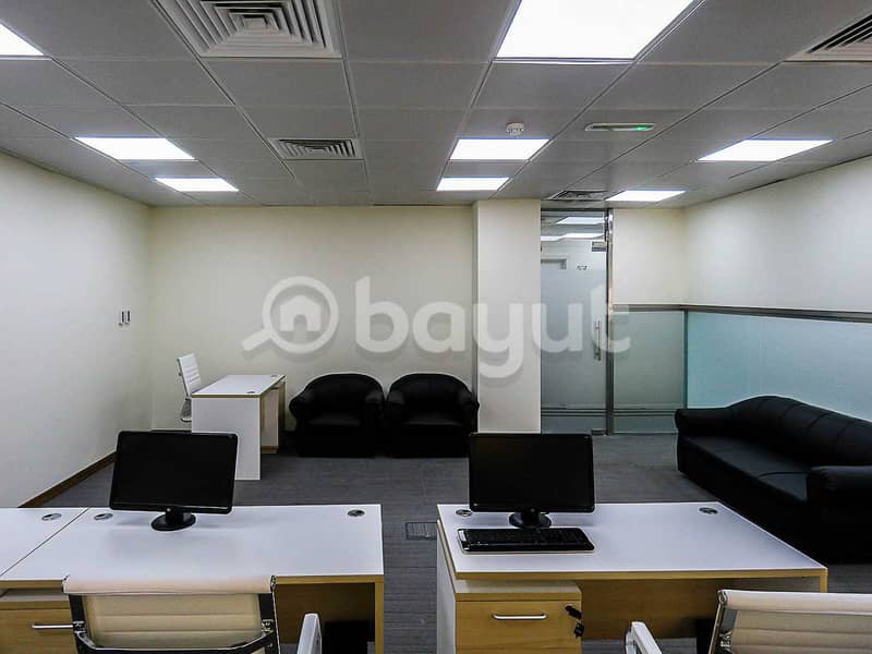 Office For Rent with 2 Months Free -Dewa, Wifi &Meeting Room Free