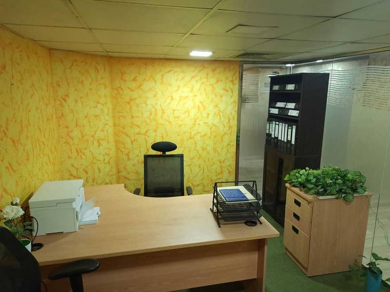 Fitted and Partition Office For Rent- Dewa, Wifi & Meeting Room Free