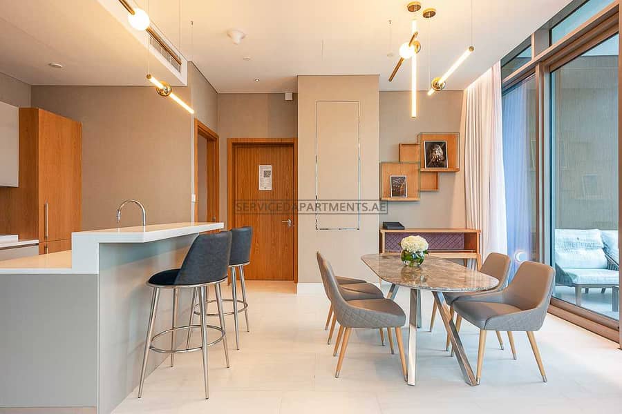 3 Furnished Elite Living 1BR Serviced Apartment for Rent in SLS Dubai Hotel and Residences