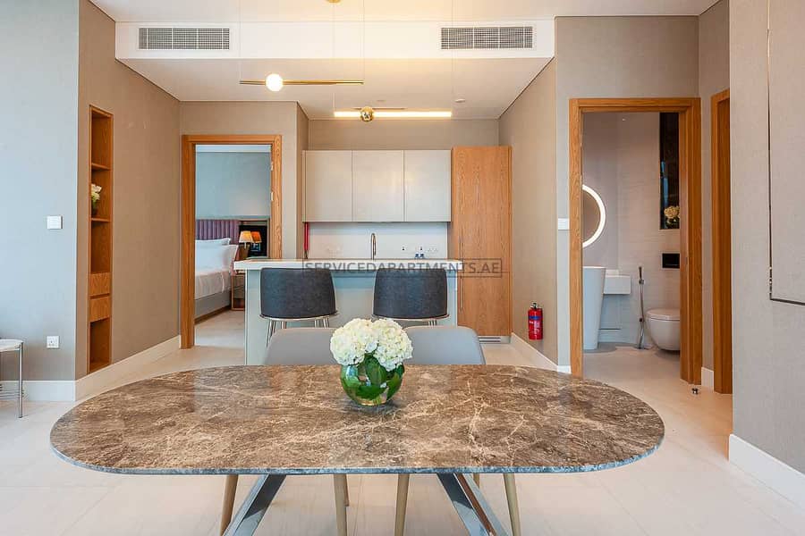 4 Furnished Elite Living 1BR Serviced Apartment for Rent in SLS Dubai Hotel and Residences