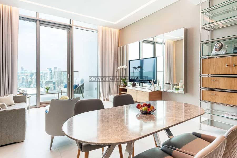 Furnished Cloud Living 1BR Serviced Apartment for Rent in SLS Dubai Hotel and Residences
