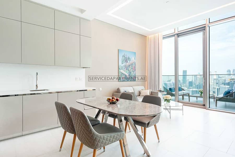 5 Furnished Cloud Living 1BR Serviced Apartment for Rent in SLS Dubai Hotel and Residences