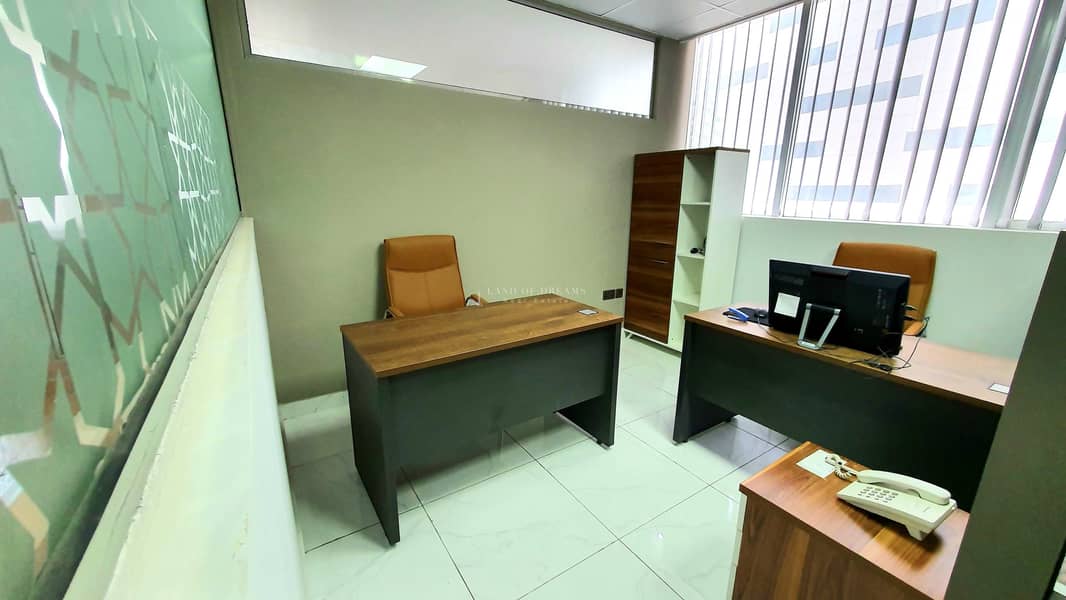 2 NO COMM! 100sqft Ofc Space for rent with Ejari & View Near Metro