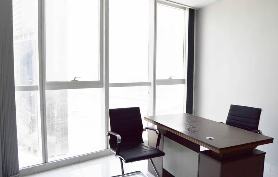12 NO COMM! 100sqft Ofc Space for rent with Ejari & View Near Metro