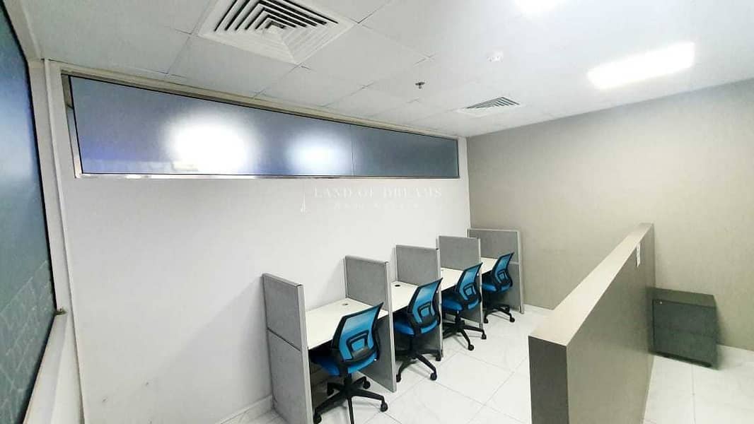 4 100sq ft office with Ejari in Business Bay near Metro Station! No Commission