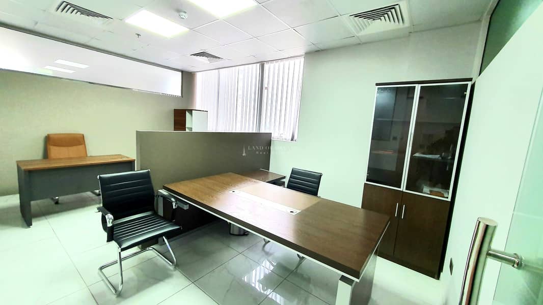 5 100sq ft office with Ejari in Business Bay near Metro Station! No Commission