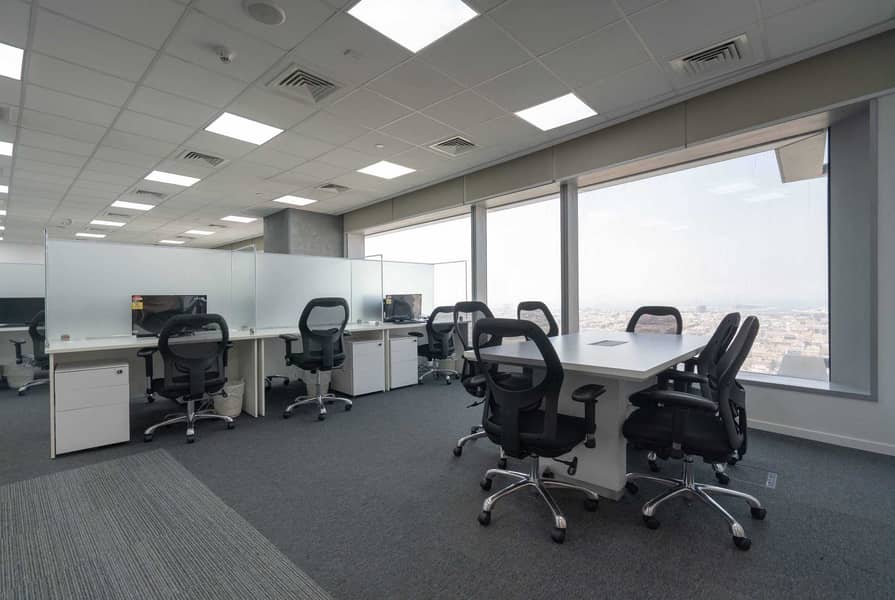 7 Furnished Office Space on Sheikh Zayed Road at Conrad