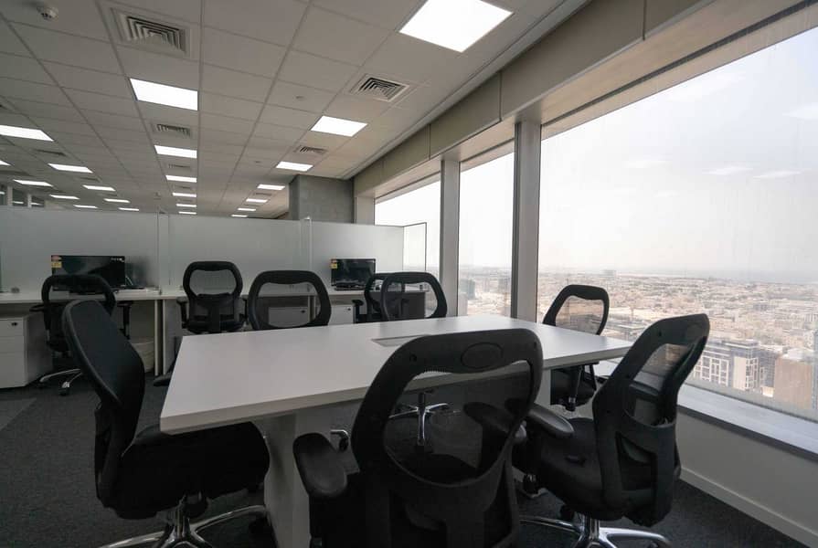 8 Furnished Office Space on Sheikh Zayed Road at Conrad