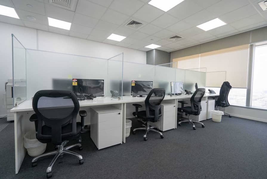 9 Furnished Office Space on Sheikh Zayed Road at Conrad
