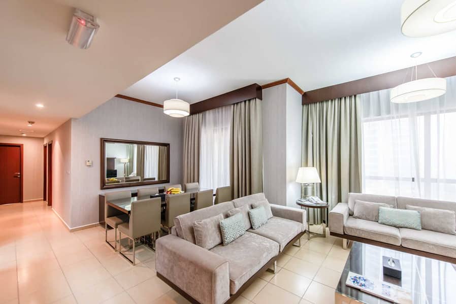 位于朱美拉海滩住宅（JBR），苏哈酒店公寓 3 卧室的酒店式公寓 16499 AED - 5040814