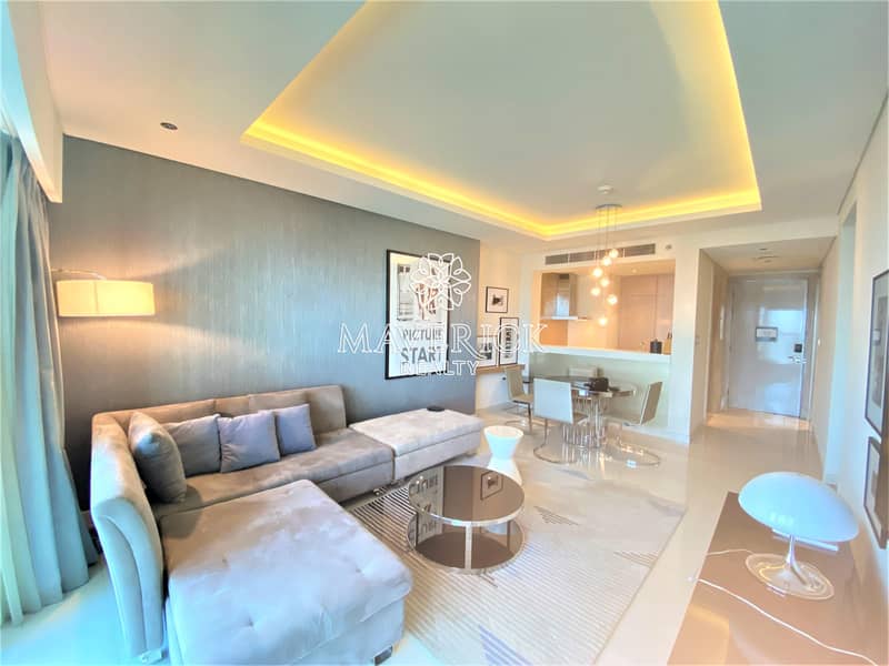 Exclusive! Furnished 2BR | High Floor | Canal View