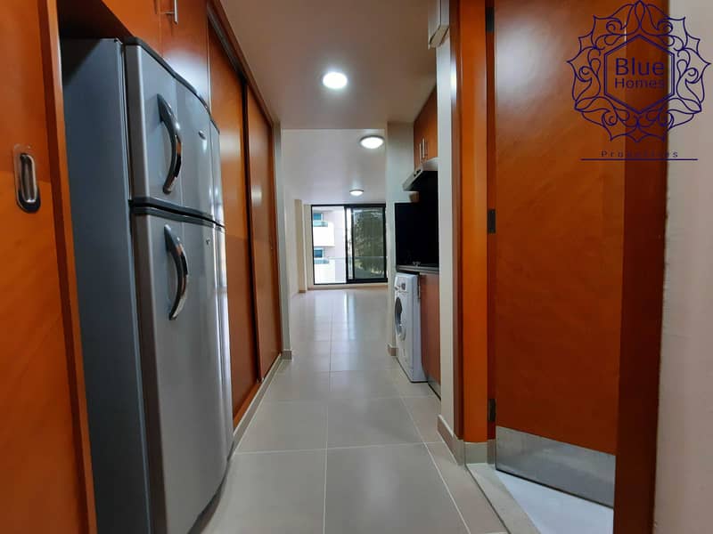 5 Dewa Free Studio with Balcony 1 Month free with Gym pool & parking with Kitchen Appliances Close To Fahidi Metro