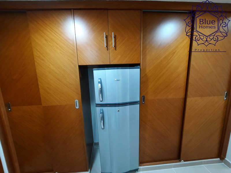 6 Dewa Free Studio with Balcony 1 Month free with Gym pool & parking with Kitchen Appliances Close To Fahidi Metro