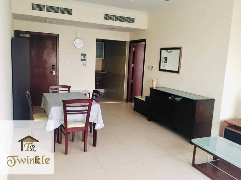 23 NEAR DMCC METRO STATION |Lake view |Fully Furnished 1 B/R  , AED 45k