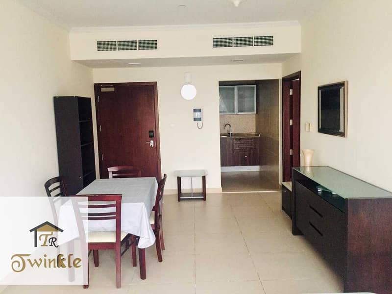 24 NEAR DMCC METRO STATION |Lake view |Fully Furnished 1 B/R  , AED 45k