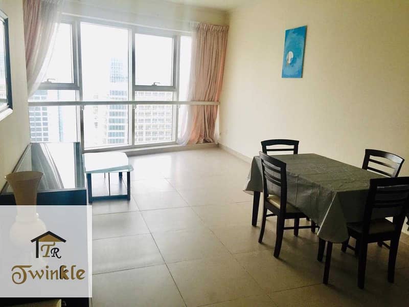 27 NEAR DMCC METRO STATION |Lake view |Fully Furnished 1 B/R  , AED 45k