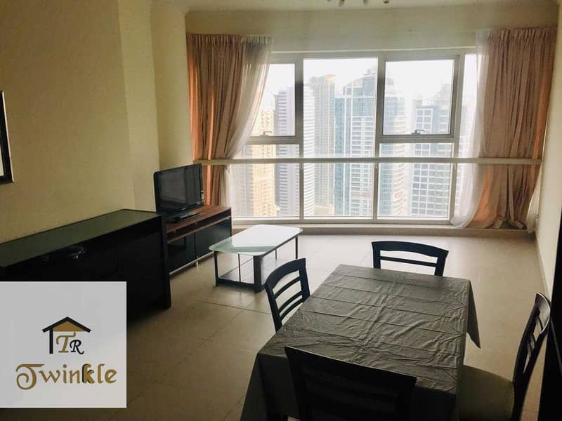 29 NEAR DMCC METRO STATION |Lake view |Fully Furnished 1 B/R  , AED 45k
