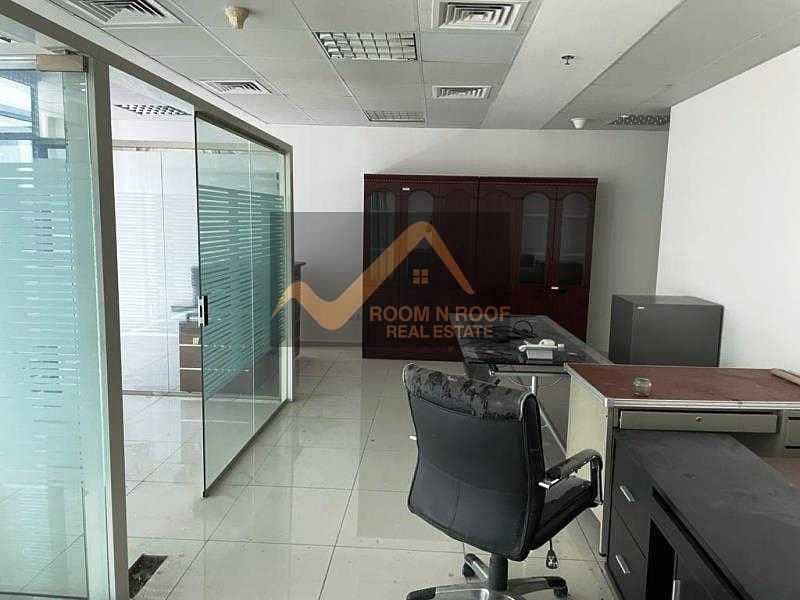89 1 Month Free| Semi Furnished| Canal View|  Fitted Office| The Metropolis Tower| Business Bay